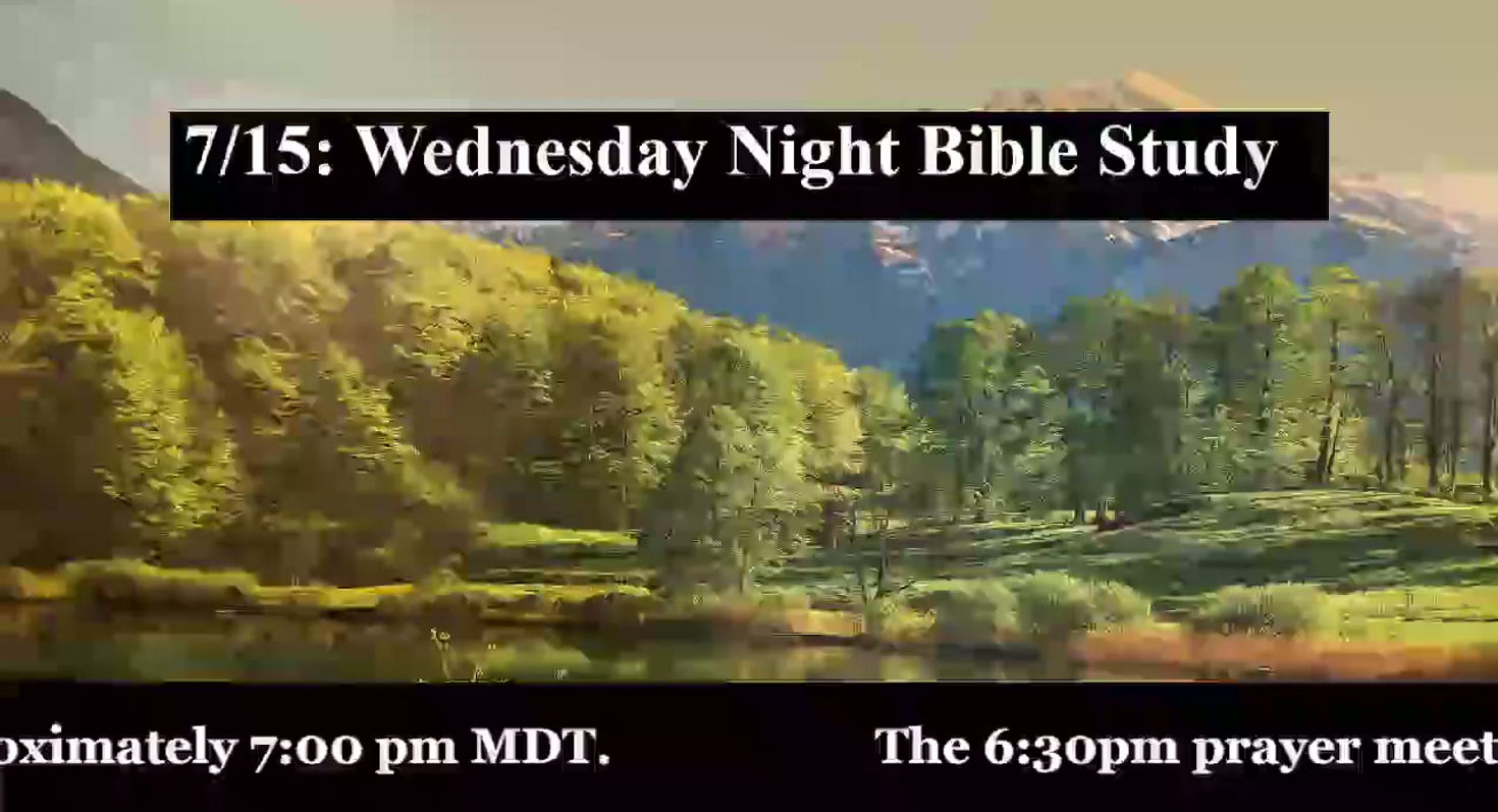 7/15: 1 Peter part 15 (2:13-14) - 7pmWed